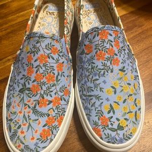 Brand NEW Rifle Paper Keds multi-colored Wildwood print